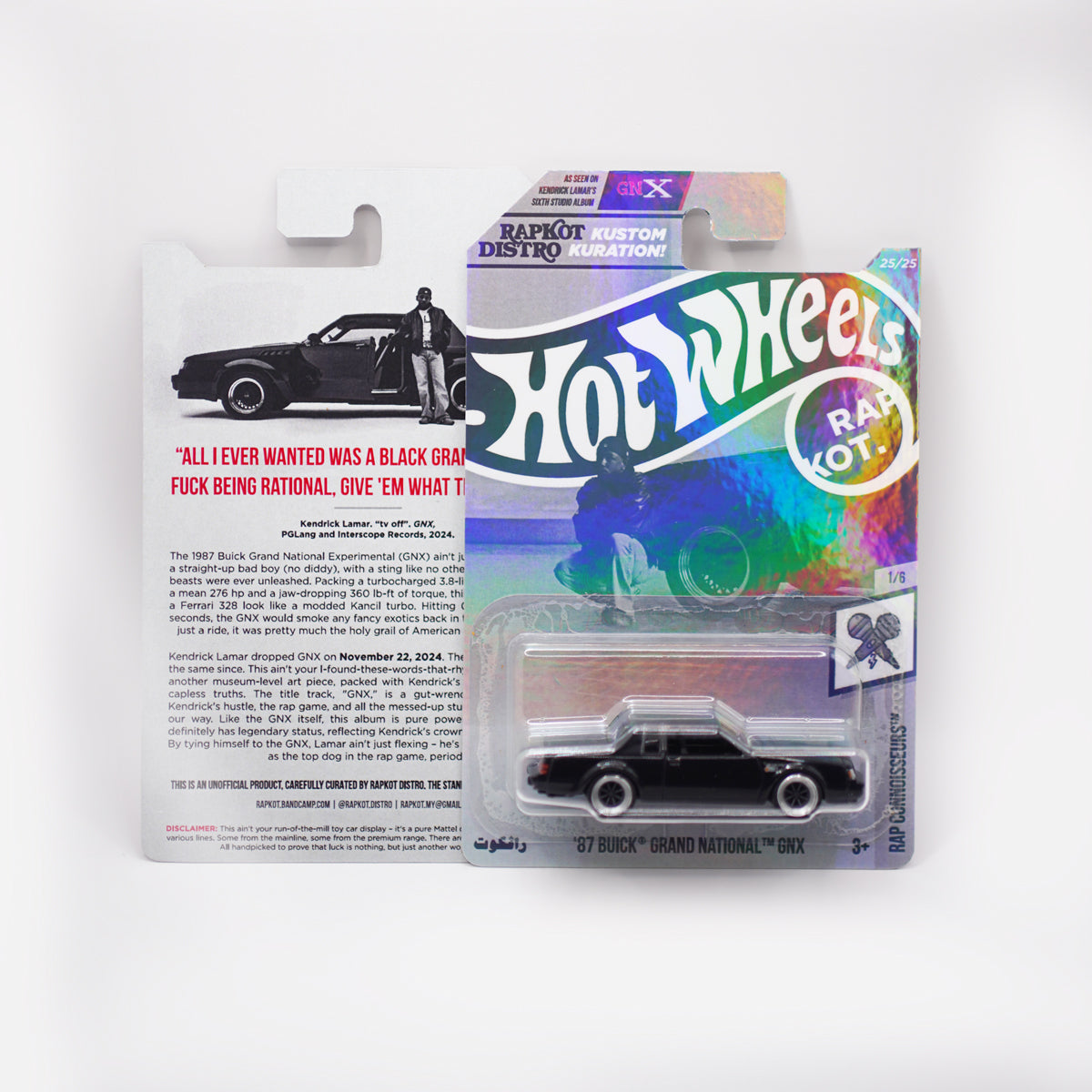 Buick '87 Grand National GNX Custom Hot Wheels Kendrick Lamar Edition (Deluxe)